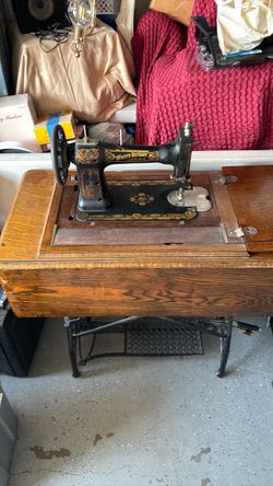 White Rotary Antique Treadle Sewing Machine