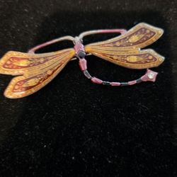 Art Nuevou Catherine Popesco Dragon Fly Brooch