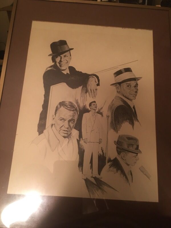 Frank Sinatra pencil drawing