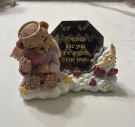 Vintage Cheerful Reflections Teddy Bear Figurine