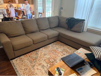 Free Delivery! Taupe Sectional Couch / Sofa