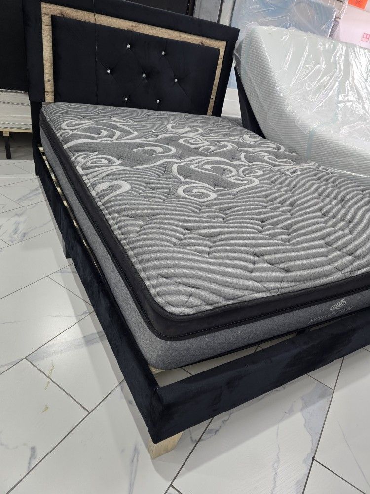 Full Sizes Bed Whit Mattress 