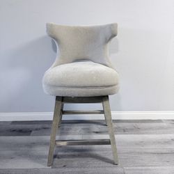 Set of 3 Light Grey Swivel Counter Stools 