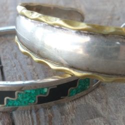 Vintage Silver CII Mexico 925 Cuff Bracelet 