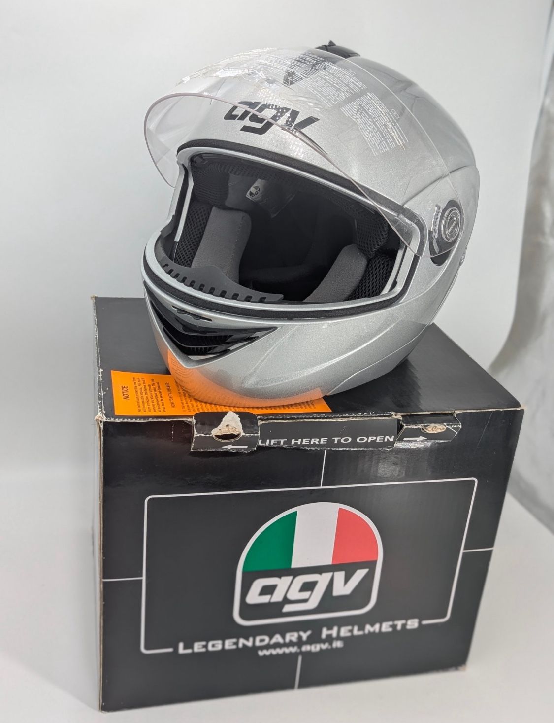 New AGV Orbyt Mono Helmet - Silver XS