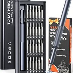 BRAND NEW 25 in 1 Precision Magnetic Screwdriver Set for Electronics, Phone, Laptop, Watch, Eyeglasses, Ring Doorbell, PC, Small Gift Gadget