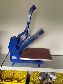 Heat Press Machine Blue Clamshell
