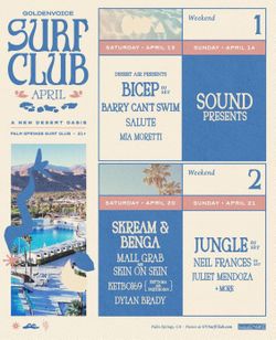 Goldenvoice Surf Club - 2 Saturday Tickets
