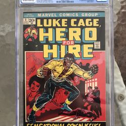 Hero for Hire #1 (1972) CGC 6.0 — O/w To White Pages; 1st & Origin of Luke Cage 