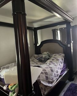 Queen Size Canopy Bed Frame