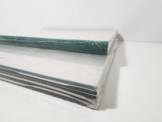 2Pack 10pcs Clear Glass 37.5 x 32 Cm