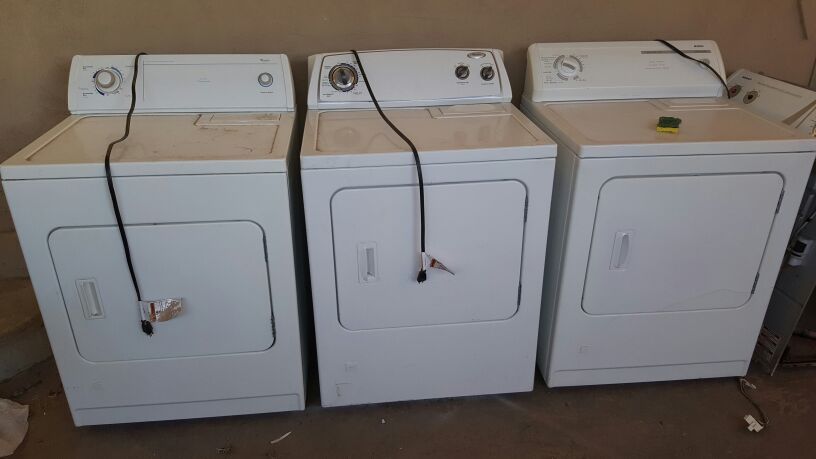 Whirlpool and Kenmore gas dryers