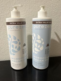 BRAND NEW purezero Moroccan Argan Oil Shampoo + Conditioner (20oz Bottles) $10 each