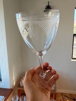 Vintage Fostoria Virginia Etched Water Goblets – Set of 5