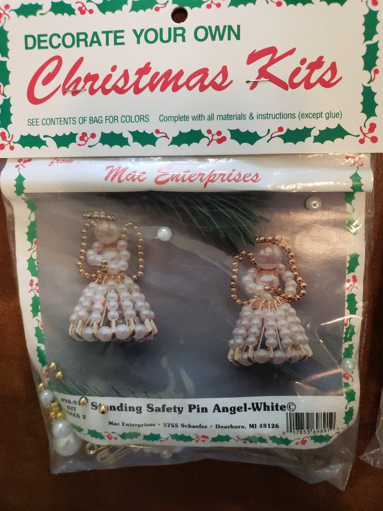 3 Vintage Christmas Beading Kits