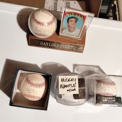 Autographed baseballs