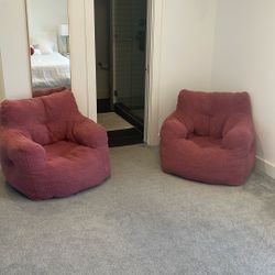 2 Brand New Pink Chairs Only  $85 Each 