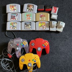 N64 Games And Controllers 
