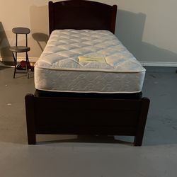 Dark Brown Twin Bed
