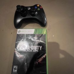 Xbox 360 Wireless Controller And Game 