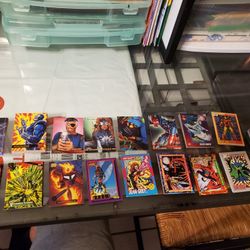 Comic Trading Cards a bunch of different brands and years