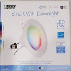 Feit Electric Smart Recessed Downlights, 5-6 Inch, Wi-Fi LED, Dimmable Color-Changing, 1000 Lumens, 11.1W (75W Equivalent), Voice & App Control, Dayli