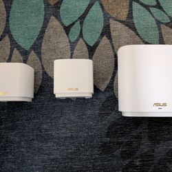 Asus Wireless Router And Wireless Mesh Kit (1 x XT8 + 2 x XD4, Wifi6)