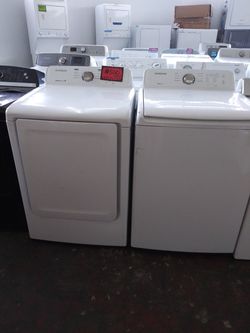 Samsung top load washer and dryer set working perfectly