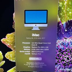 2017 iMac W/ Wireless keyboard & track Pad 