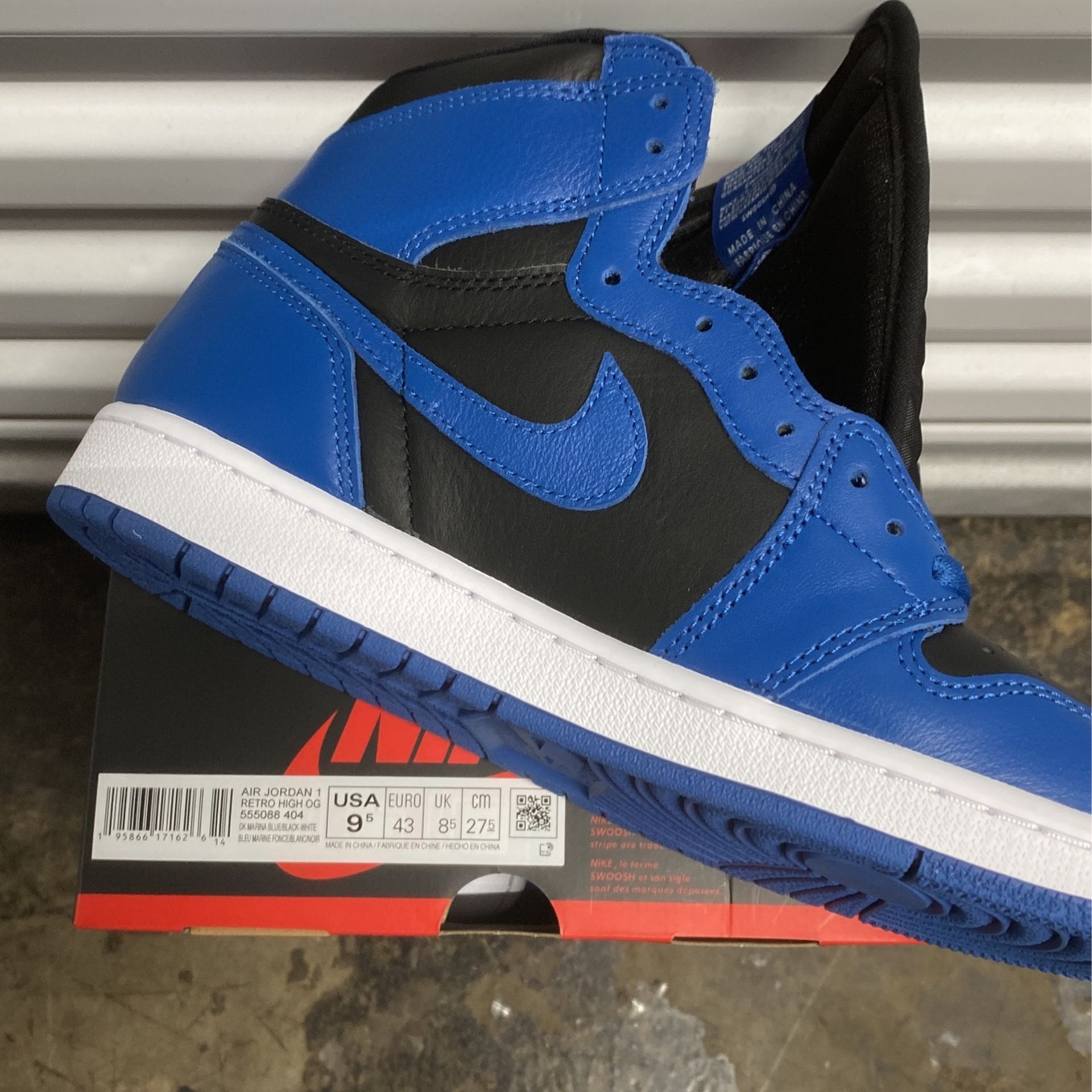 Air Jordan 1 High OG - Marina Blue - Size 9.5