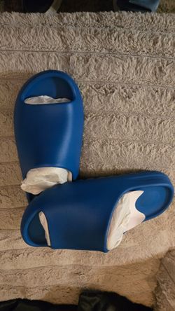 Yeezy YS-01 Slides. Blue. Men's Size 12.