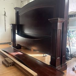 CALIFORNIA KING SOLID WOOD BED FRAME- For Sale