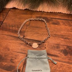 Tiffany Oval Tag Necklace 