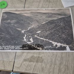 realphotopostcard.newfoundgap highway 1936