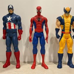 Spider Man Figure, Captain America Figure, Thor Action Figure