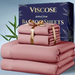 4 Pc Bamboo Cooling Bedding (Queen)
