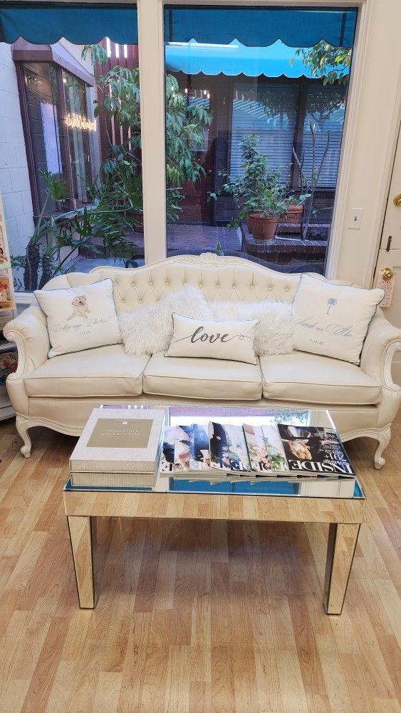 Off White Tufted Sofa