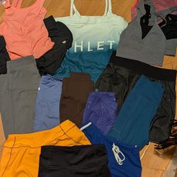 Active Wear 15 piece xs/s bundle w/ Athleta bag