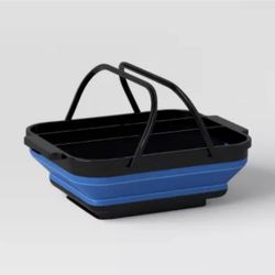 New-Room Essentials Collapsible Carrying Caddy Blue/Black