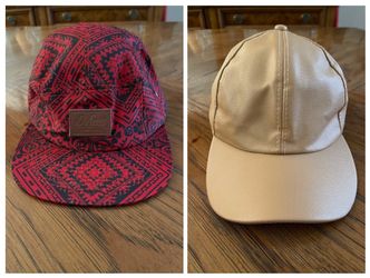 Fashionable Baseball Hats - Moss New York, Tan Faux Leather