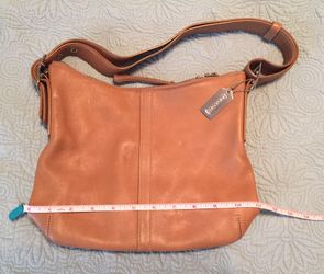 Coach tan leather purse