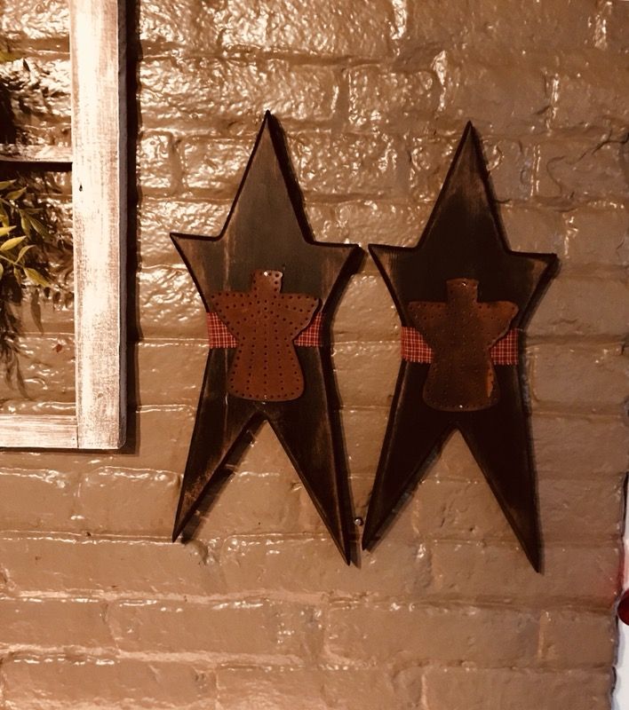 Wooden stars 18” Set