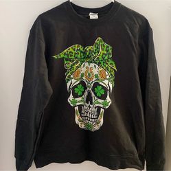 Sugar Skull Shamrock Sweatshirt