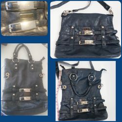 Jimmy Choo Convertible Crossbody Tote Bag - Navy Blue  💙 