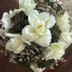 Faux Succulent bridal bouquet