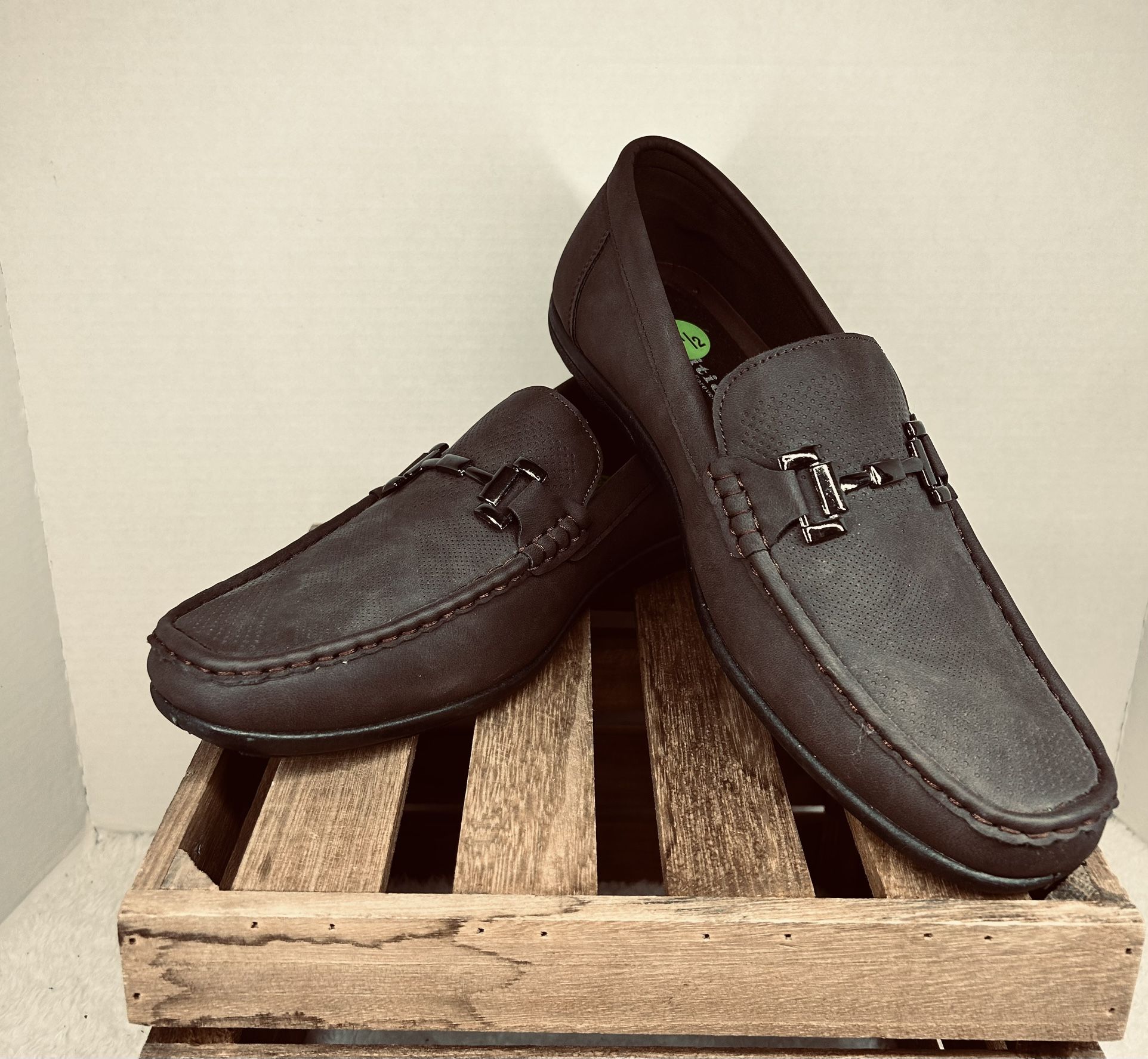New Edition Forever Link Brown Men's Loafers Size 9.5 Elegant Shoes 