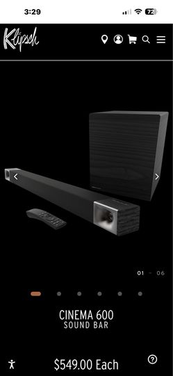Klipsch Cinema 600 3.1-Channel Soundbar System