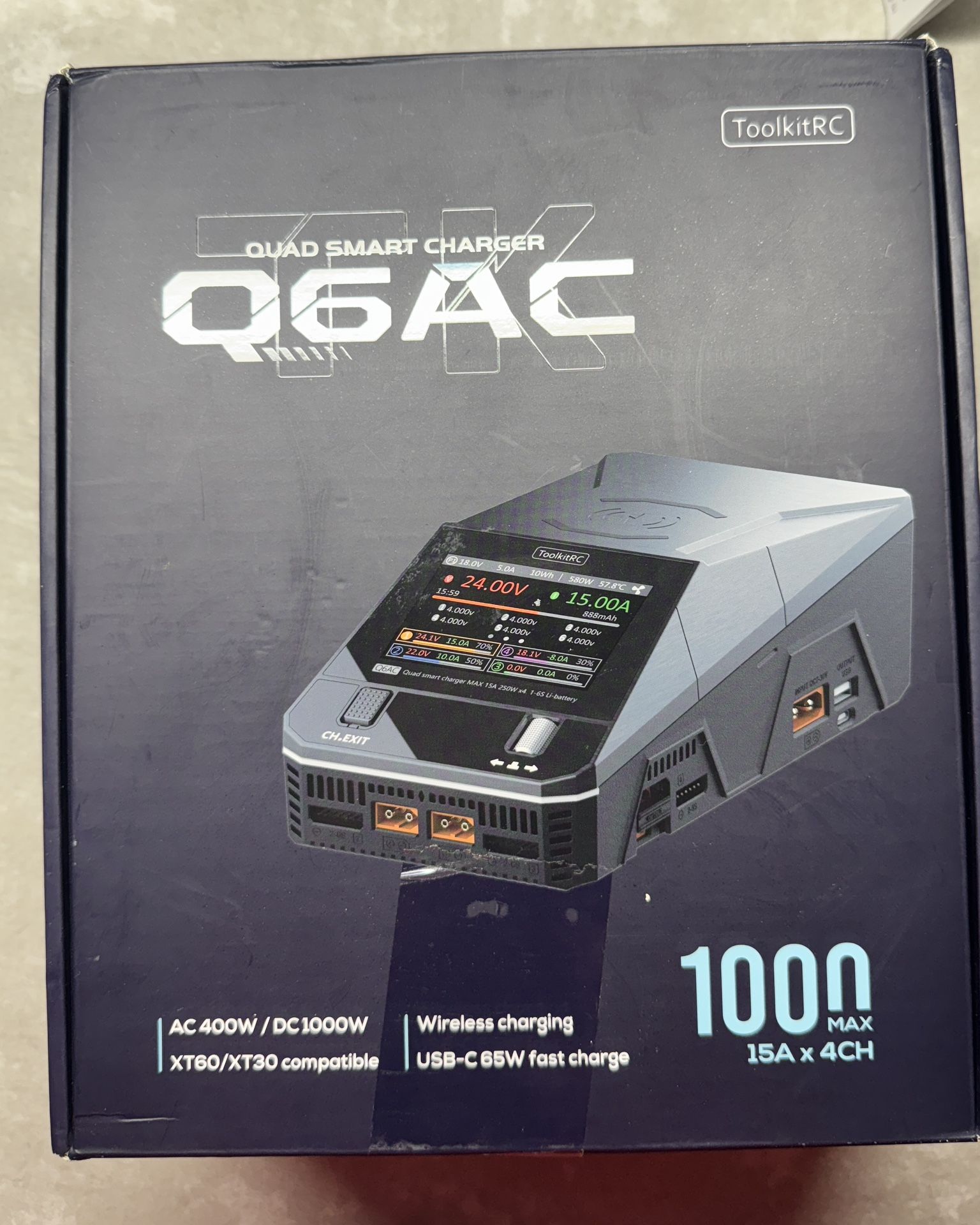 ToolkitRC Quad Smart Charger Q6AC
