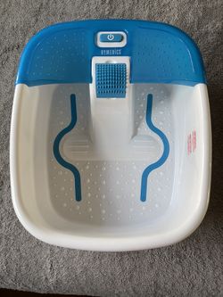 Homedics Bubble Bliss Foot Spa with Massaging Bubbles - Blue 