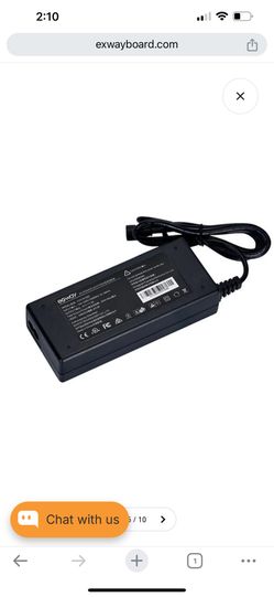Exway Electric skateboard power adapter